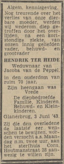 Cornelis Houtmanstraat 28 Hendrik ter Heide overlijdensadvertentie Twentsch nieuwsblad 4-6-1943.jpg
