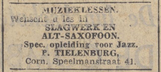 Cornelis Speelmanstraat 41 P. Tielenburg advertentie Tubantia 8-3-1939.jpg