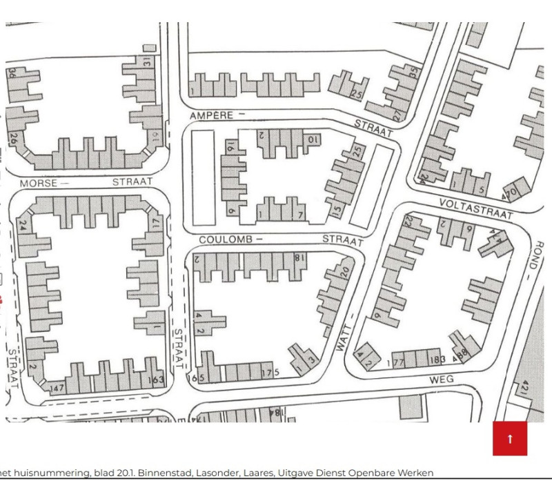 Coulombstraat vanaf Ohmstraat 1-7 en 2-18 plattegrond 1978.jpg