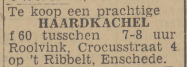 Crocusstraat 4 Roolvink advertentie Twentsch nieuwsblad 27-1-1943.jpg