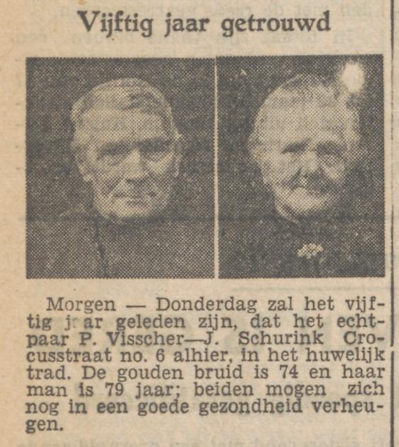 Crocusstraat 6 P. Visscher krantenbericht Tubantia 12-12-1951.jpg