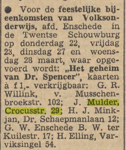 Crocusstraat 29 J. Mulder advertentie Tubantia 15-3-1956.jpg
