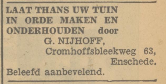 Cromhoffsbleekweg 63 G. Nijhoff advertentie Tubantia 6-4-1933.jpg