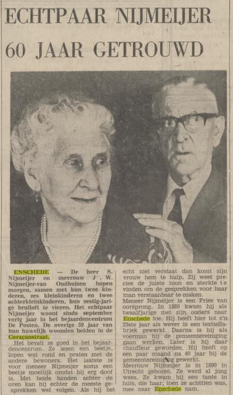 Curacaostraat 30 S. Nijmeijer krantenbericht Tubantia 6-8-1973.jpg