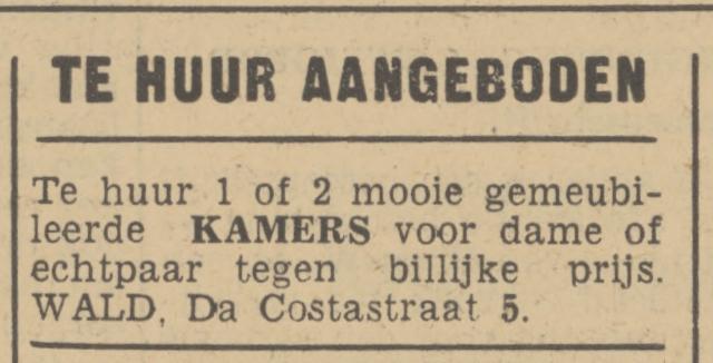Da Costastraat 5 Wald advertentie Tubantia 22-5-1940.jpg