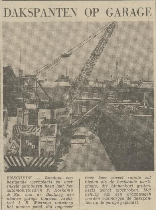 Daalweg 56 Autobedrijf P. Roskamp & Zn krantenfoto Tubantia 7-7-1970.jpg