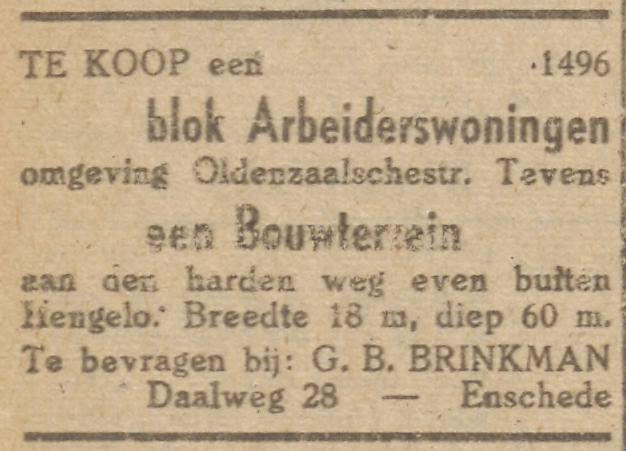 Daalweg 28 G.B. Brinkman advertentie 23-5-1942.jpg