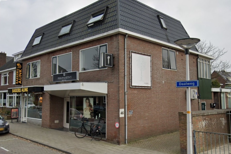 Daalweg 46 pand kapperszaak Hilderink eerderder slagerij Beckers en nog eerder groentezaak Schade.jpg
