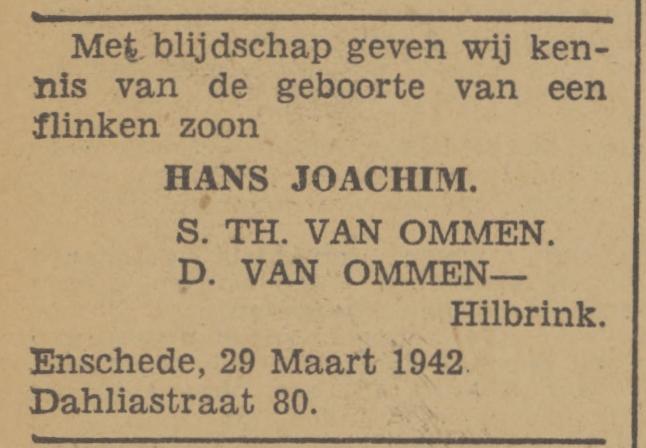 Daalweg 80 S.Th. van Ommen advertentie Tubantia 31-3-1942.jpg