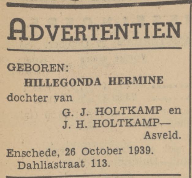 Dahliastraat 113 G.J. Holtkamp advertentie Tubantia 27-10-1939.jpg