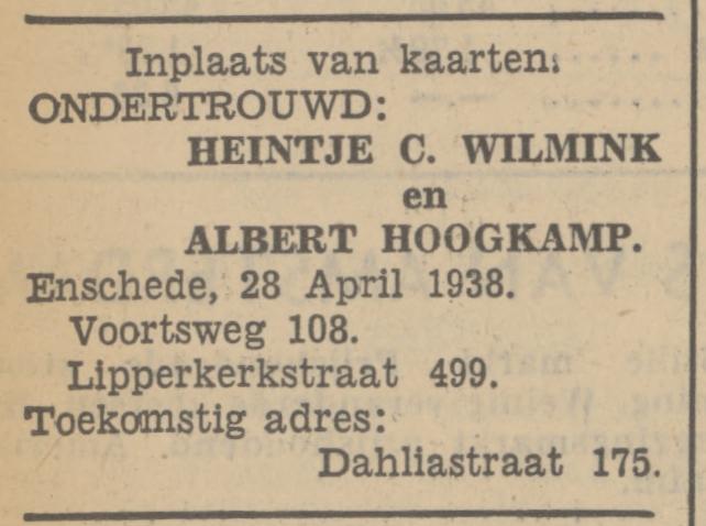 Dahliastraat 175 A. Hoogkamp advertentie Tubantia 28-4-1938.jpg