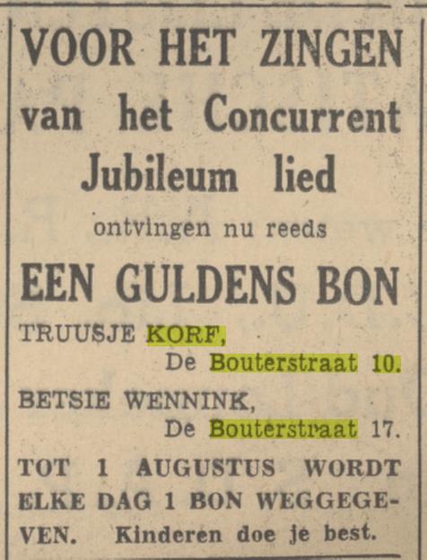 De Bouterstraat 10 Truusje Korf advertentie Tubantia 13-6-1939.jpg