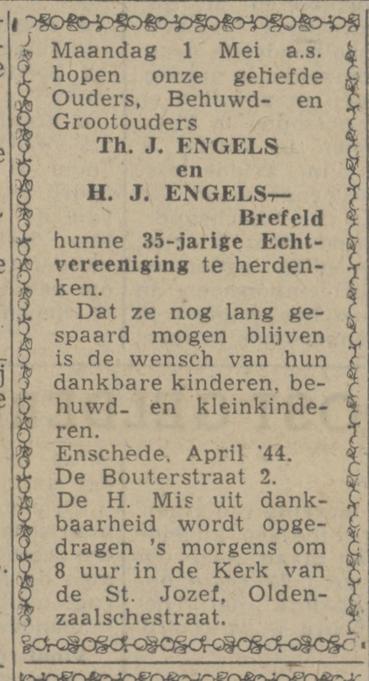 De Bouterstraat 2 Th.J. Engels advertentie Twentsch nieuwsblad 27-4-1944.jpg
