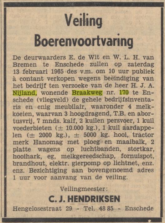 De Braakweg 170 H.J.A. Nijland advertentie Tubantia 11-2-1965.jpg
