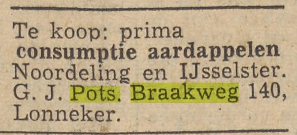 De Braakweg 140 G.J. Pots advertentie Tubantia 13-6-1955.jpg