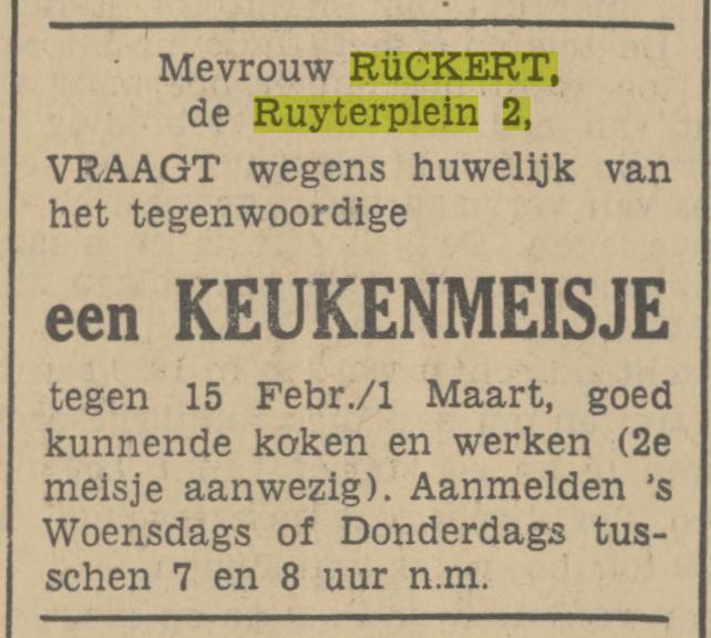 De Ruyterplein 2 Mevr. Rùckert advertentie Tubantia 2-1-1939.jpg