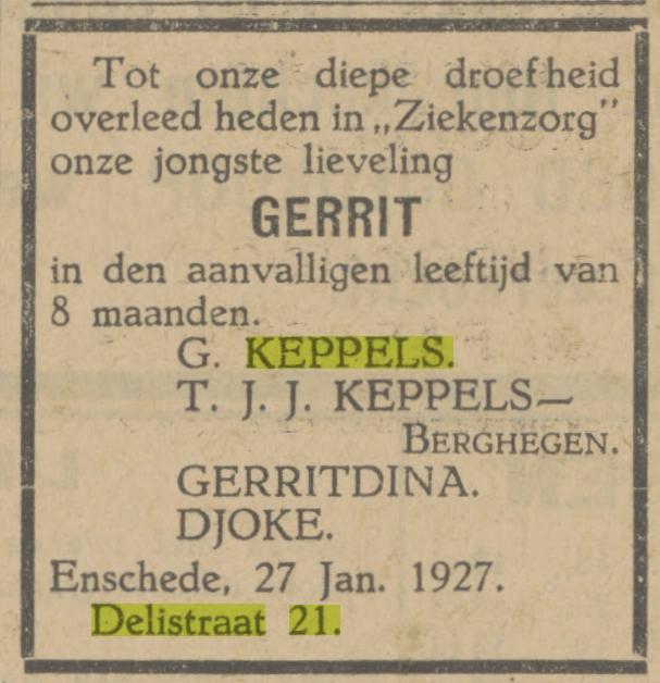 Delistraat 21 G. Keppels advertentie Tubantia 28-1-1927.jpg