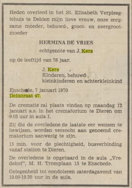 Delistraat 47 H. Kers-de Vries overlijdensadvertentie Tubandria 8-1-1970.jpg