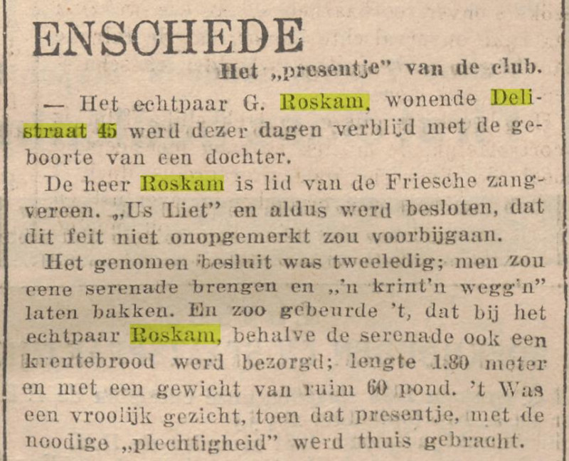 Delistraat 45 G. Roskam krantenbercht 17-8-1935.jpg