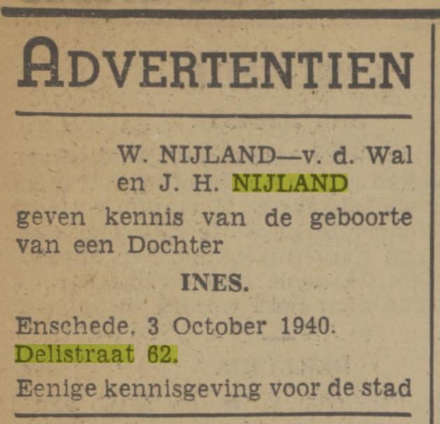 Delistraat 62 J.H. Nijland advertentie Tubantia 4-10-1940.jpg
