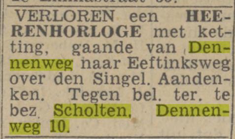 Dennenweg 10 Scholten advertentie Twentsch nieuwsblad 21-6-1943.jpg