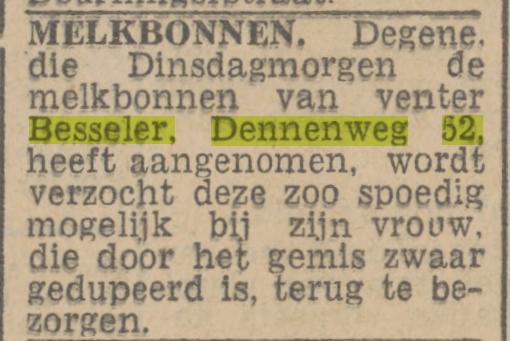 Dennenweg 52 Besseler advertentie Twentsch nieuwsblad 27-10-1944.jpg