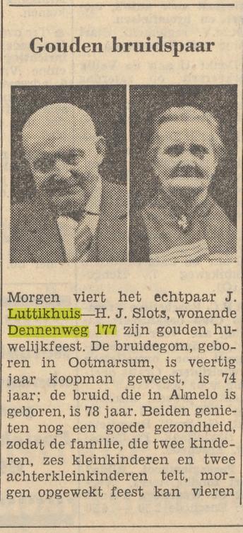 Dennenweg 177 J. Luttikhuis krantenbericht Tubantia 20-5-1960.jpg