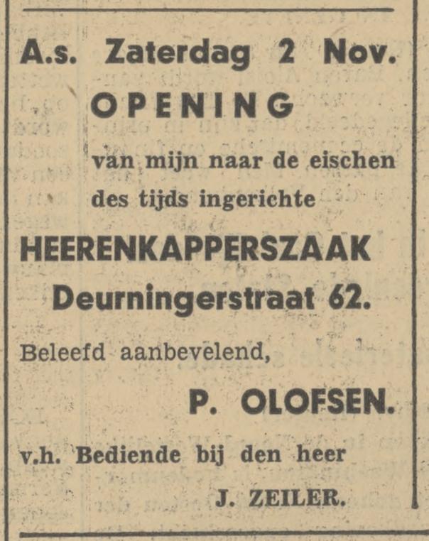 Deurningerstraat 62 herenkapperszaak P. Olofsen advertentie Tubantia 1-11-1935.jpg