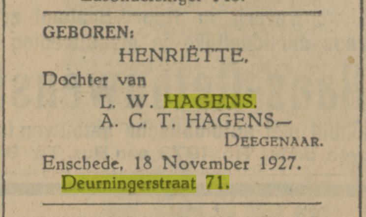 Deurningerstraat 71 L.W. Hagens advertentie Tubantia 19-11-1927.jpg