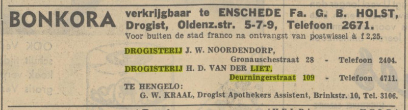 Deurningerstraat 109 drogisterij H.D. van der Liet advertentie Tubantia 25-9-1936.jpg