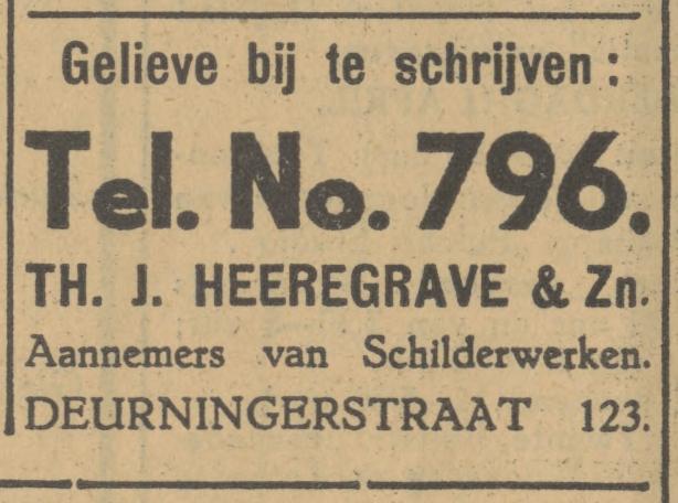 Deurningerstraat 123 Th.J. Heeregrave aannemers schilderwerken advertentie Tubantia 11-4-1929.jpg