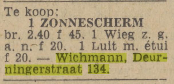 Deurningerstraat 134 Wichmann advertentie Twentsch nieuwsblad 10-5-1943.jpg