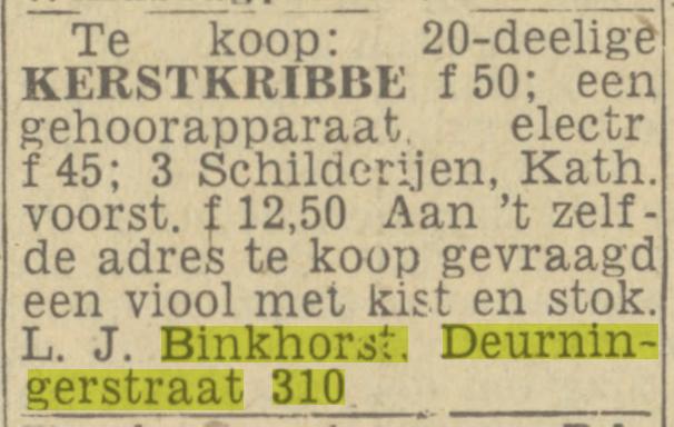 Deurningerstraat 310 L.J. Binkhorst advertentie Twentsch nieuwsblad 15-12-1943.jpg
