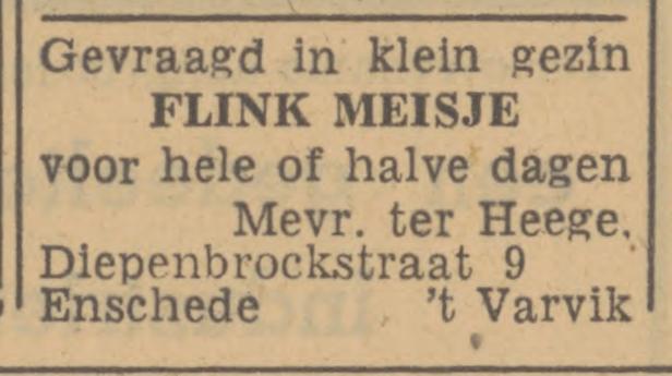 Diepenbrockstraat 9 Mevr. ter Heege advertentie Tubantia 31-10-1947.jpg