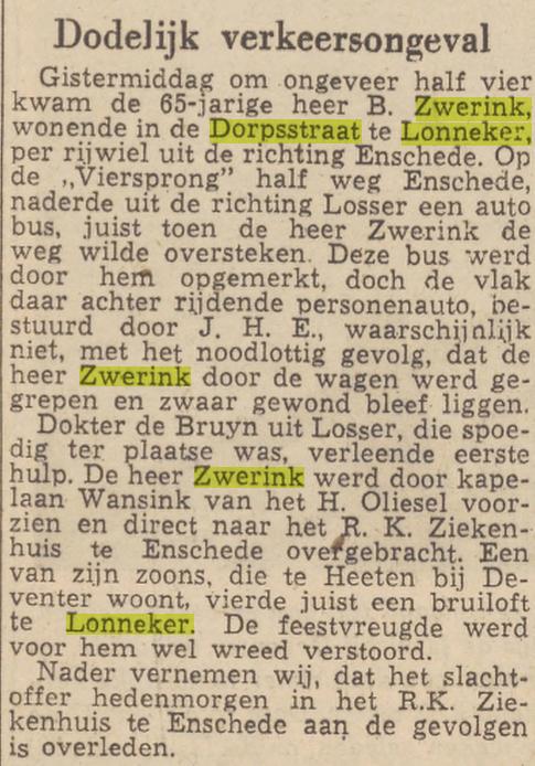 Dorpsstraat 31 B. Zwerink krantenbericht Twentsche Courant 16-2-1950.jpg
