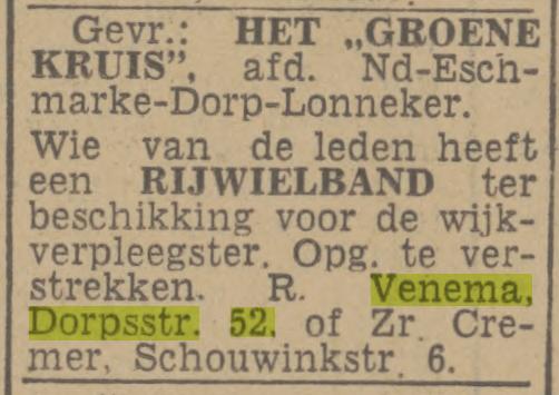 Dorpsstraat 52 R. Venema advertentie Twentsch nieuwsblad 6-12-1944.jpg