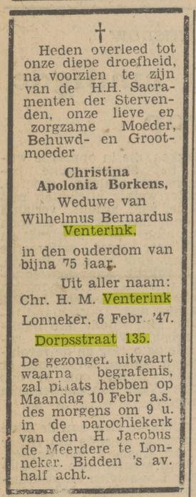Dorpsstraat 135 C.H.M. Venterink advertentie 7-2-1947.jpg