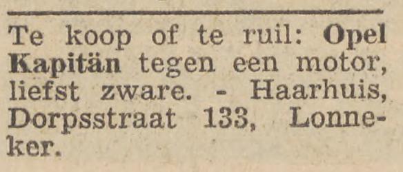 Dorpsstraat 133 Lonneker Haarhuis advertentie Twentsche Courant 6-9-1958.jpg