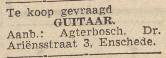 Dr. Ariensstraat 3 Agterbosch advertentie Twentsche courant 16-2-1950.jpg