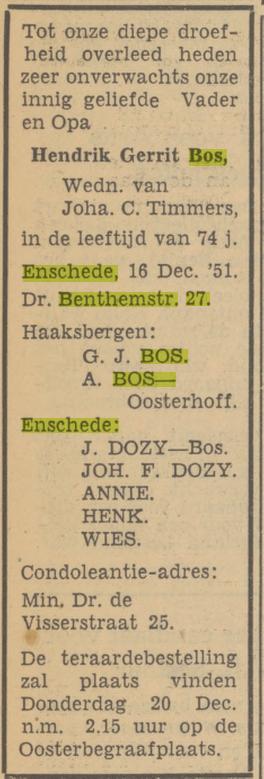 Dr. Benthemstraat 27 H.G. Bos overlijdensadvertentie Tubantia 17-12-1951.jpg