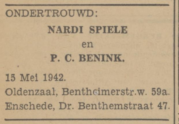 Dr. Benthemstraat 47 P.C. Benink advertentie Tubantia 16-5-1942.jpg