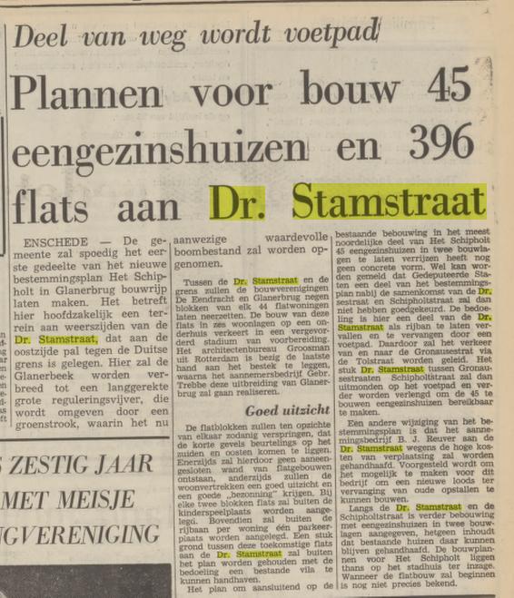 Dr. Stamstraat Glanerbrug krantenbericht Tubantia 6-11-1972.jpg