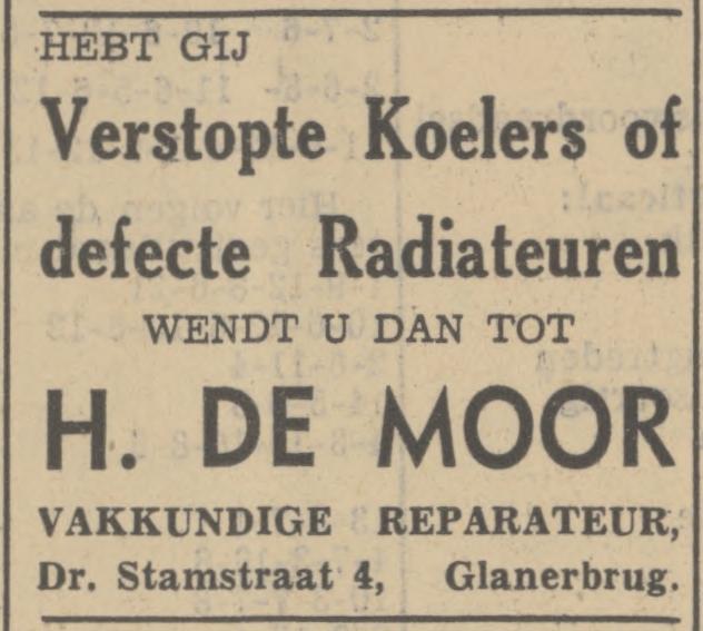Dr. Stamstraat 4 H. de Moor advertentie Tubantia 19-2-1938.jpg