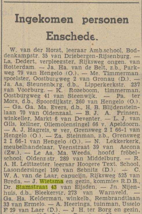 Dr. Stamstraat 43 J. Wietsma krantenbericht Tubantia 19-9-1936.jpg