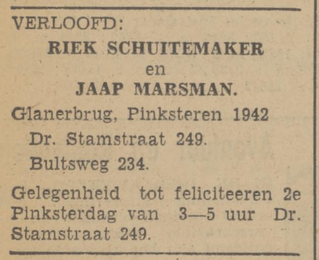 Dr. Stamstraat 249 Riek Schuitemaker advertentie Tubantia 20-5-1942.jpg