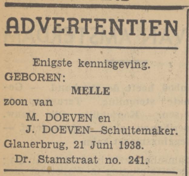 Dr. Stamstraat 241 M. Doeven advertentie Tubantia 22-6-1938.jpg