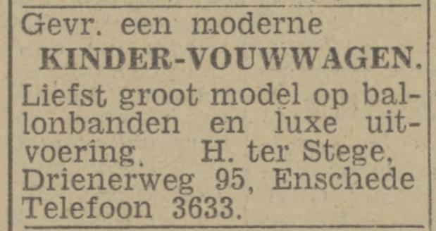 Drienerweg 95 H. ter Stege advertentie Twentsch nieuwsblad 24-12-1943.jpg