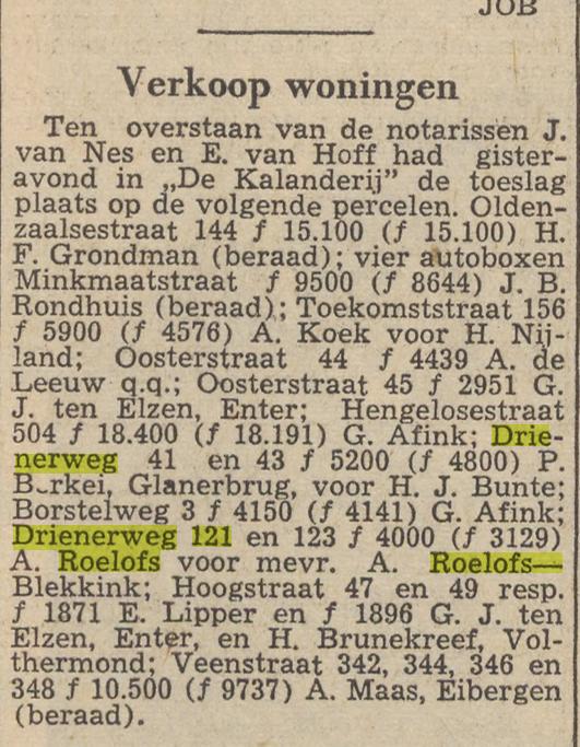 Drienerweg 121 A. Roelofs krantenbericht Tubantia 19-3-1958.jpg