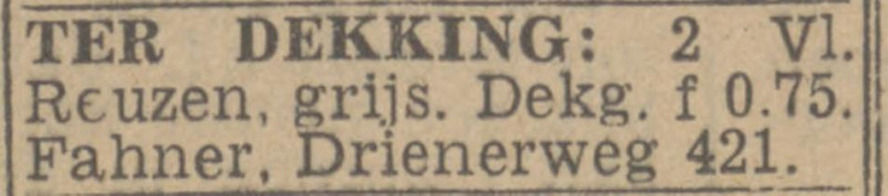 Drienerweg 421 Fahner advertentie Twentsch nieuwsblad 8-2-1944.jpg