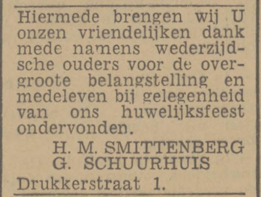 Drukkerstraat 1 G. Schuurhuis advertentie Twentsch nieuwsblad 14-11-1944.jpg